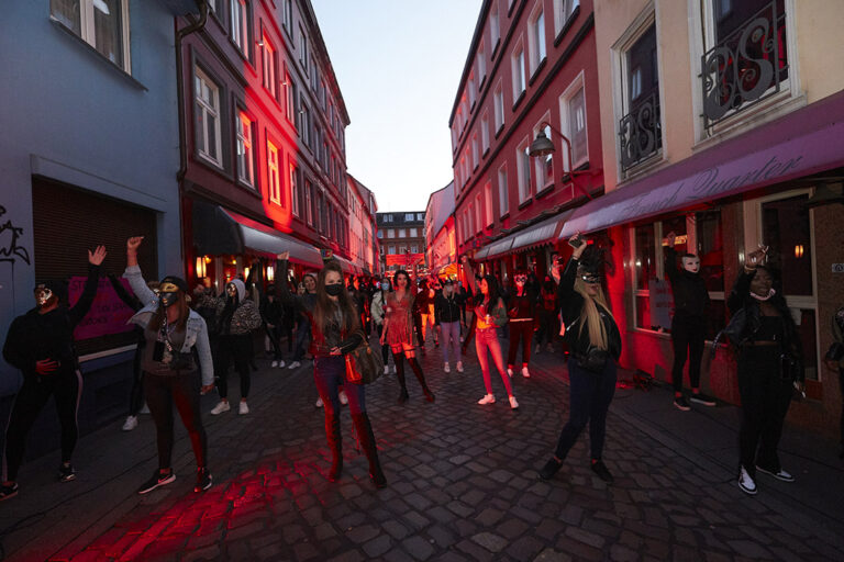 Protest in Hamburg im Juli 2020